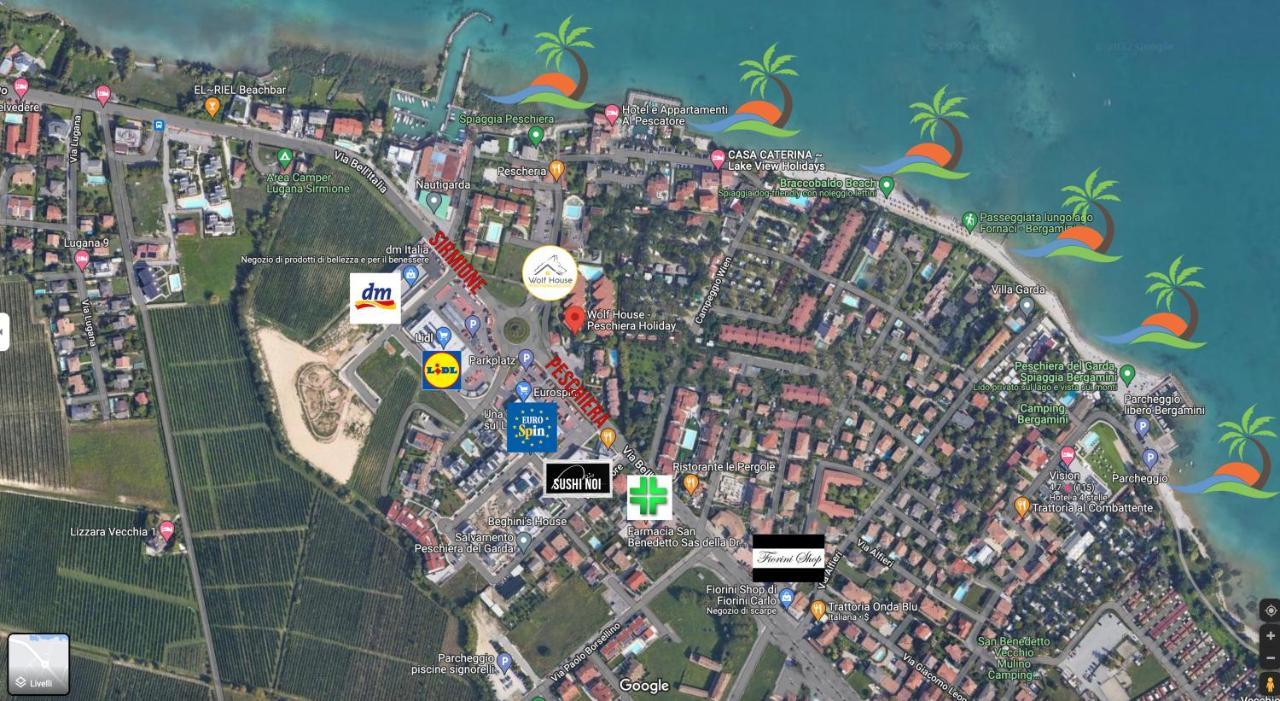 פסקיארה דל גארדה Wolf House - Peschiera Holiday - Jacuzzi Privata מראה חיצוני תמונה